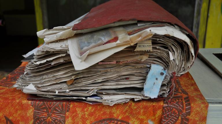 Asia scrapbook, c. 1955-57, photo by Peter Brunt, image coutesy of Aloï Pilioko