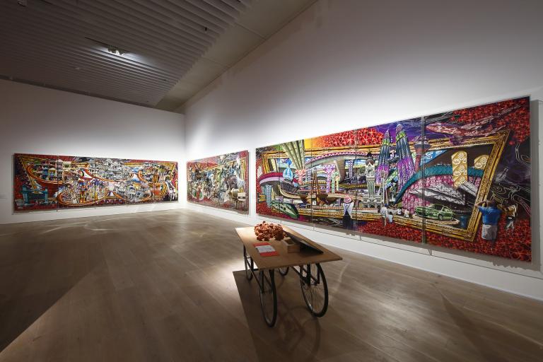 Installation view: SUNSHOWER: Contemporary Art from Southeast Asia 1980s to Now, The National Art Center, Tokyo / Mori Art Museum, 2017. Photo: Kioku Keizo. Photo courtesy: Mori Art Museum, Tokyo